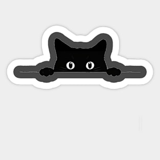 Cute cat peeking out Sticker